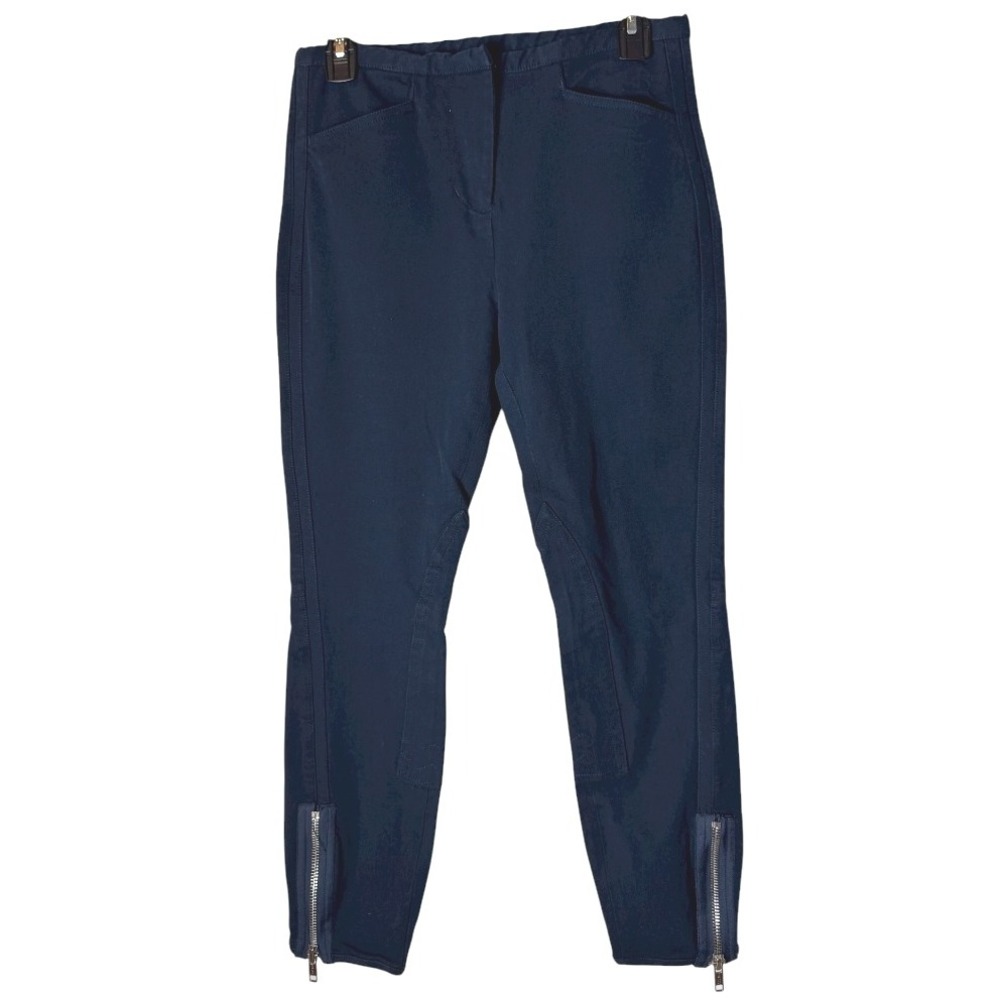 3.1 Phillip Lim Pants Women‎ 2 Navy Blue Skinny Jodphur Ankle Zip Equestrian